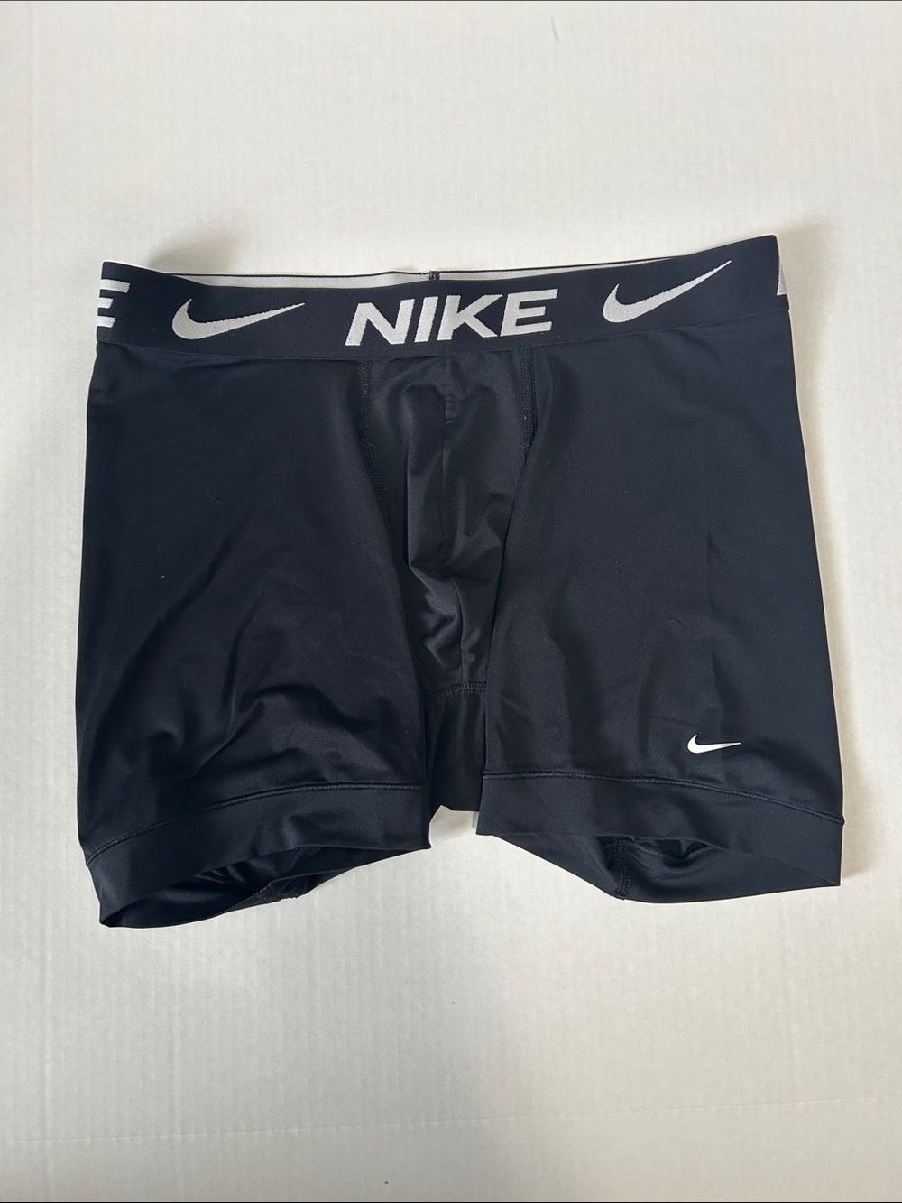 Nike Black Performance Compression Boxer Briefs with White Logos
